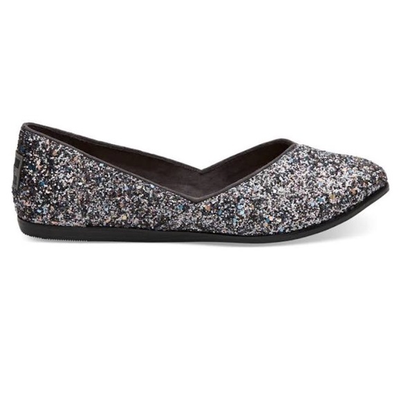 toms jutti flats glitter